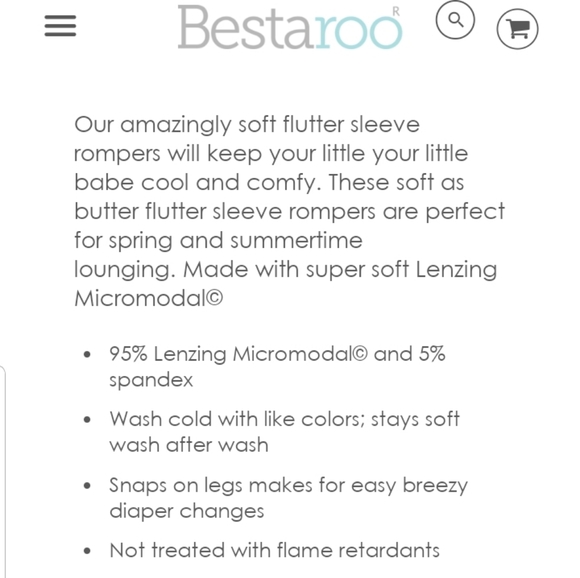 LAST CHANCE! Bestaroo Butterfly Romper - Picture 2 of 3